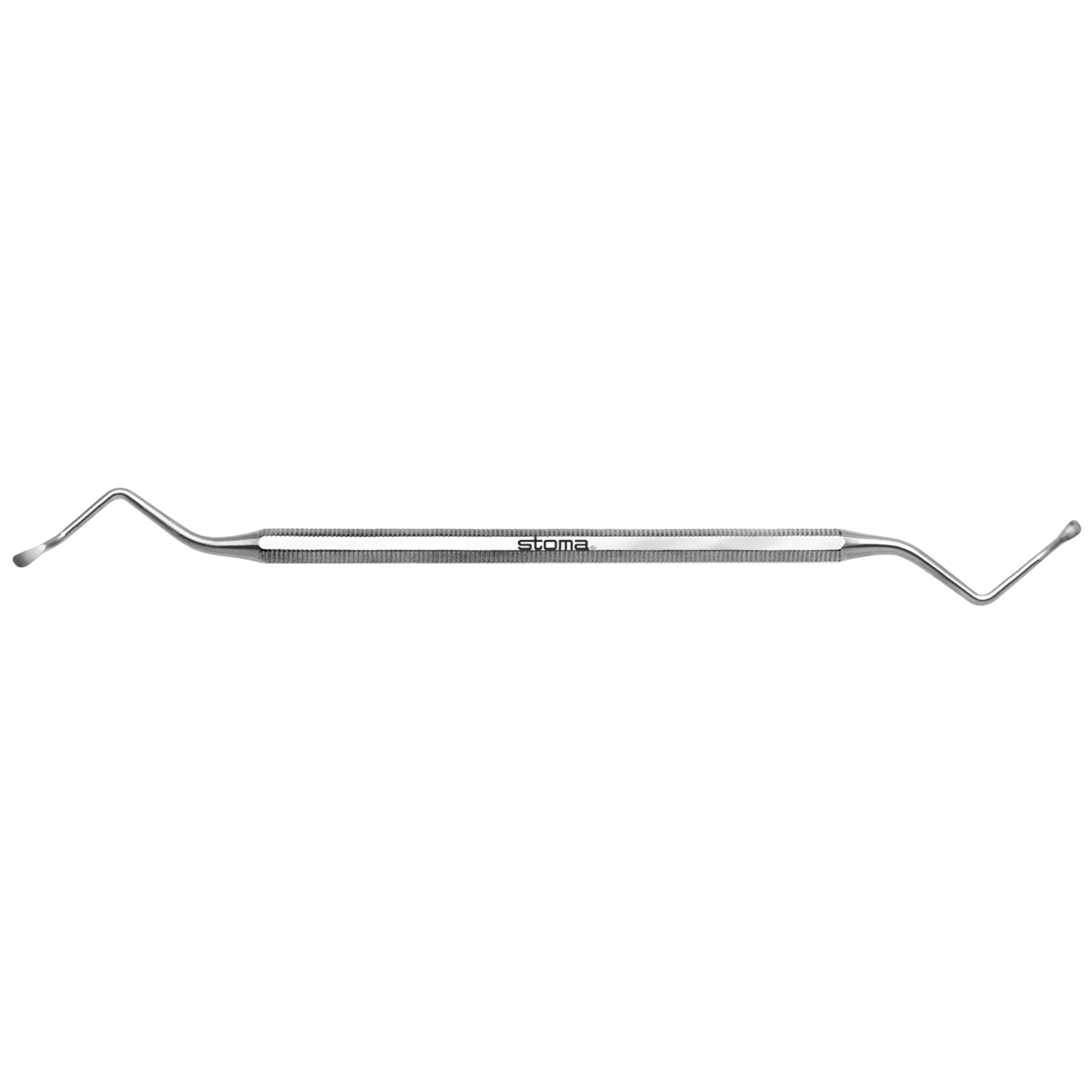 Curette à os, Will, manche 8 pans, double