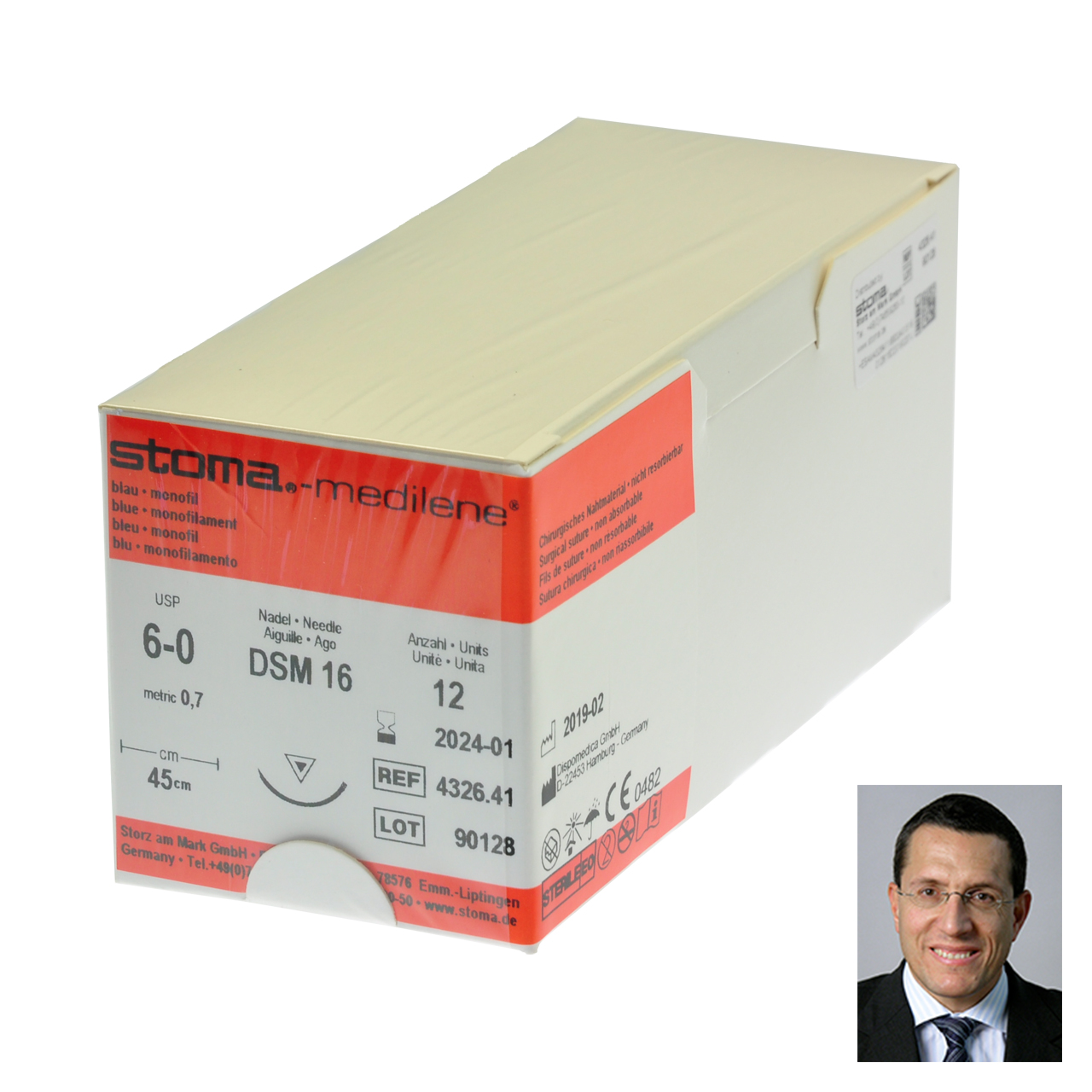 Medilene DSM 16, 6-0, 45 cm, 1 douzaine