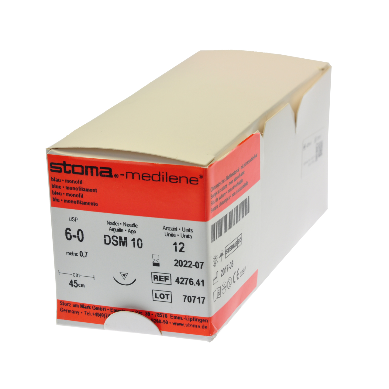 Medilene DSM 10, 6-0, 45 cm, 1 douzaine