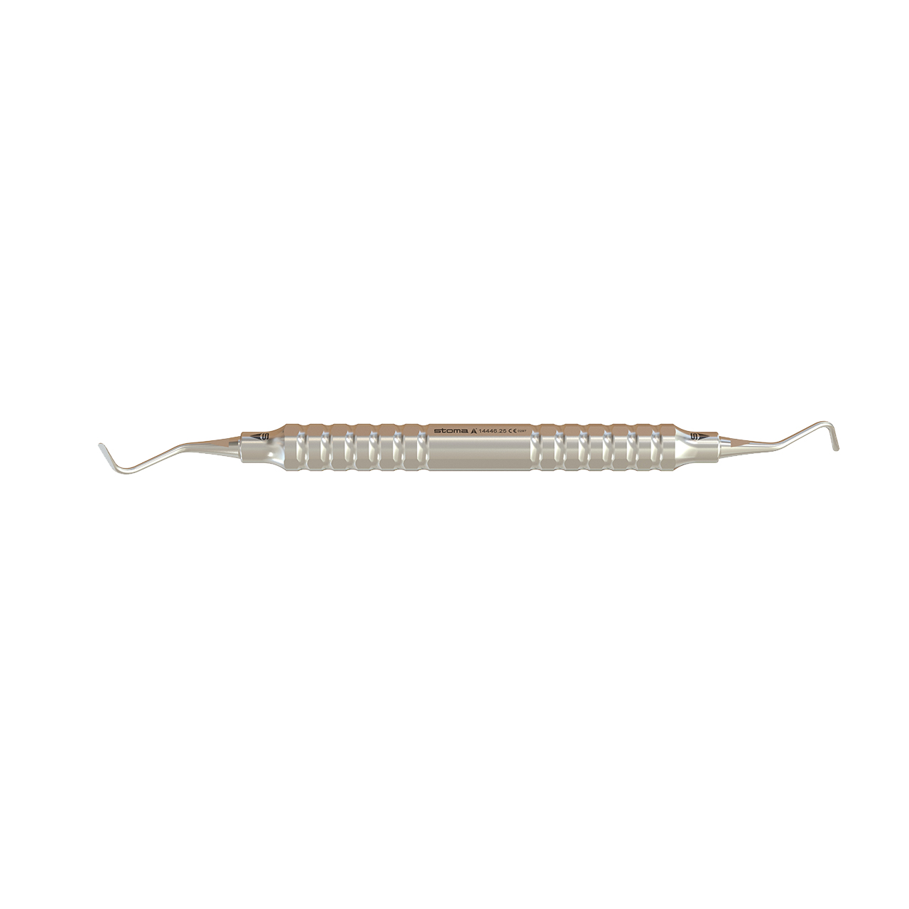 Instrument pour la technique en tunnel, Sculean / Mazzeo, lingual, mini, Fig.5, double