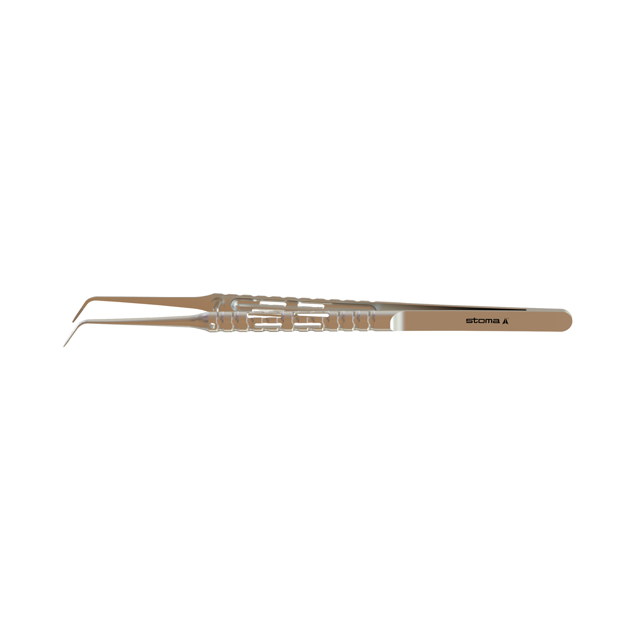Pince, Cooley, atraumatique, 0,8 mm, courbée, 17 cm, hy-light®