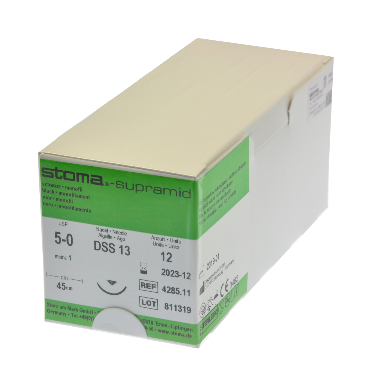 Supramid DSS 13, 5-0, 45 cm, 1 douzaine