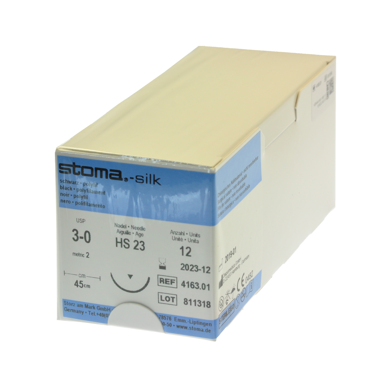 Silk HS 23, 3-0, 45 cm, 1 douzaine