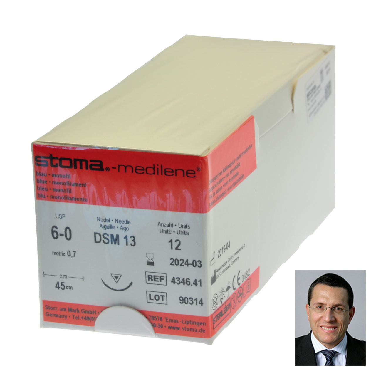 Medilene DSM 13, 6-0, 45 cm, 1 douzaine