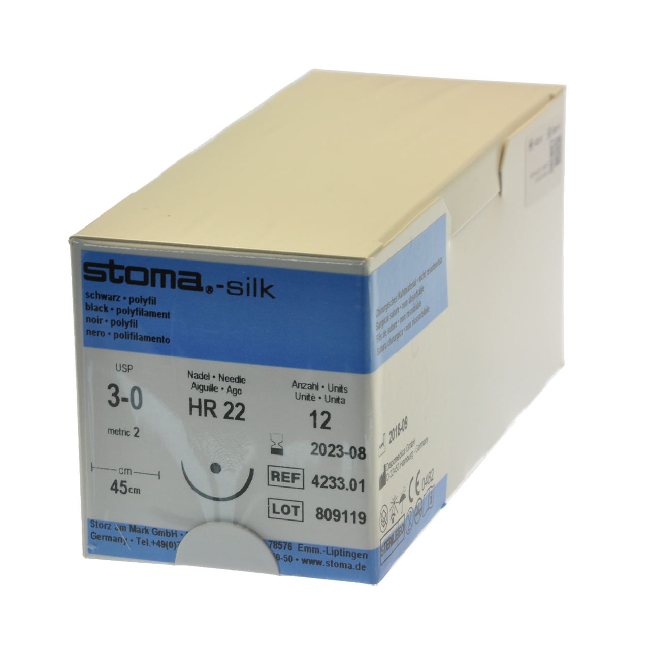 Silk HR 22, 3-0, 45 cm, 1 douzaine