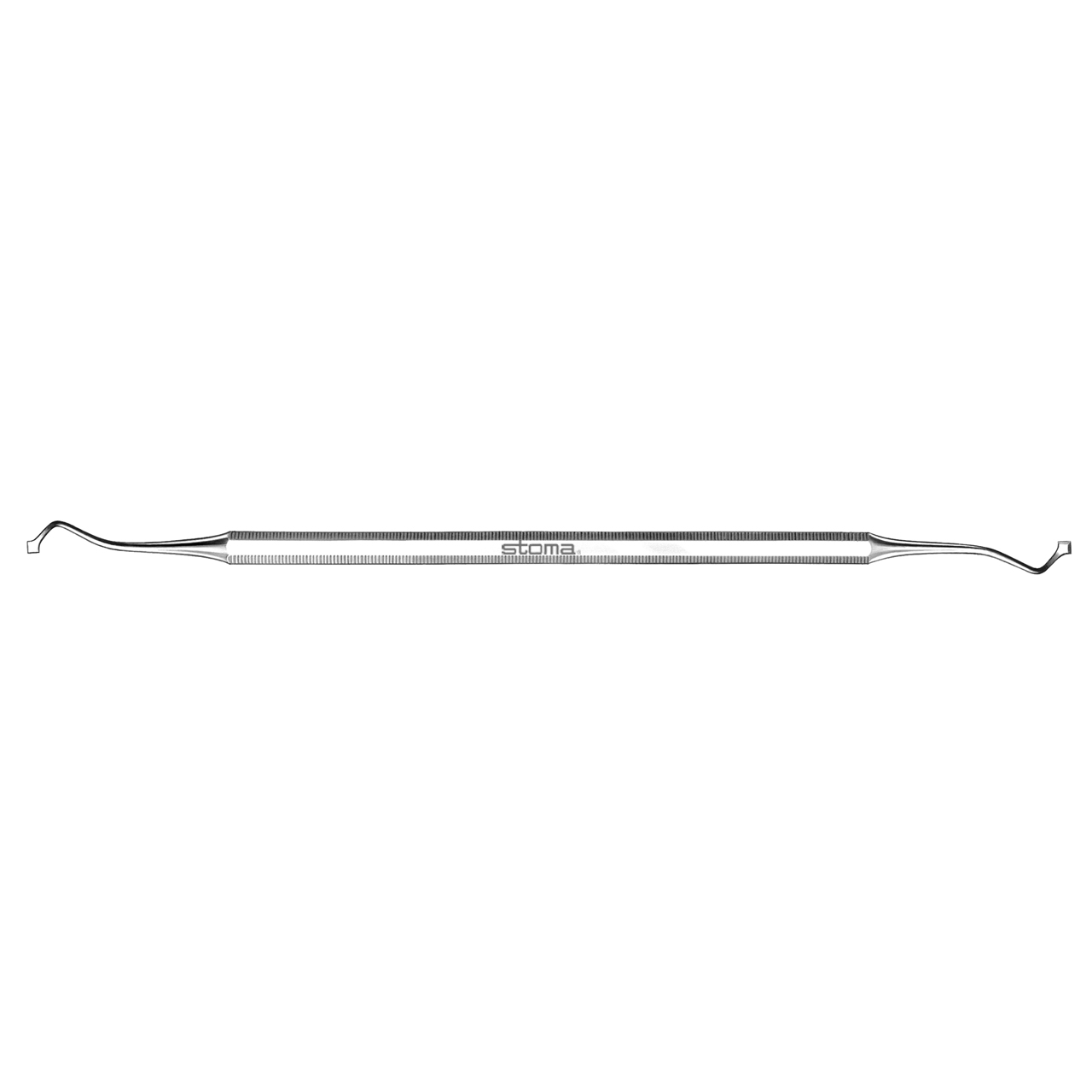 Instrument à sculpter, Frahm, 2,3 mm / 2,3 mm, fin, bord courbé, double