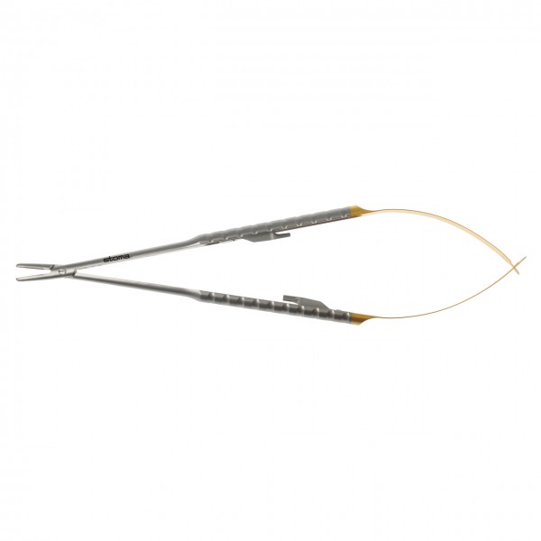Needle holder, Barraquer, TC, 2,0 mm, straight, 18 cm