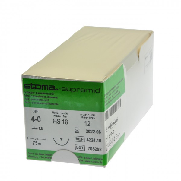 Supramid HS 18, 4-0, 75 cm, 1 douzaine